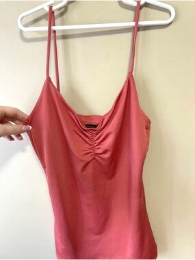 Forever 21 Women’s Pink Ruched Cami Tank Top - Unbranded